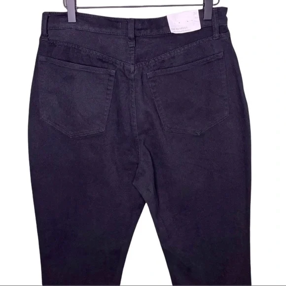 WeWoreWhat The Danielle Straight Leg Jeans Crystal Buttons Black Size 30 - Picture 7 of 13